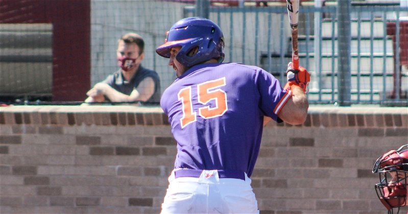 James Parker led the Tigers in hits (3) and brought two runs home. (Clemson athletics photo)