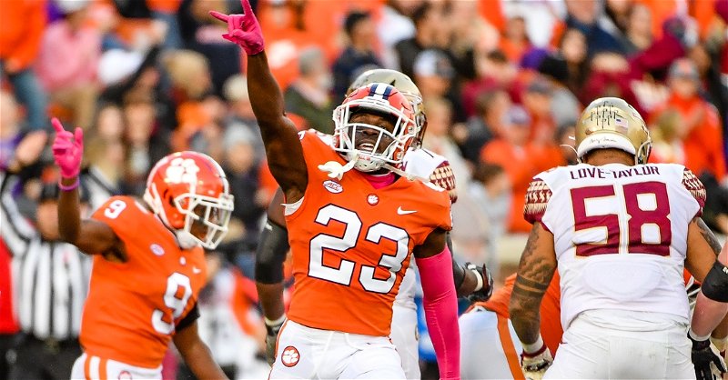 Andrew Booth and the Clemson cornerbacks look to slow down the prolific Demon Deacons passing game. 