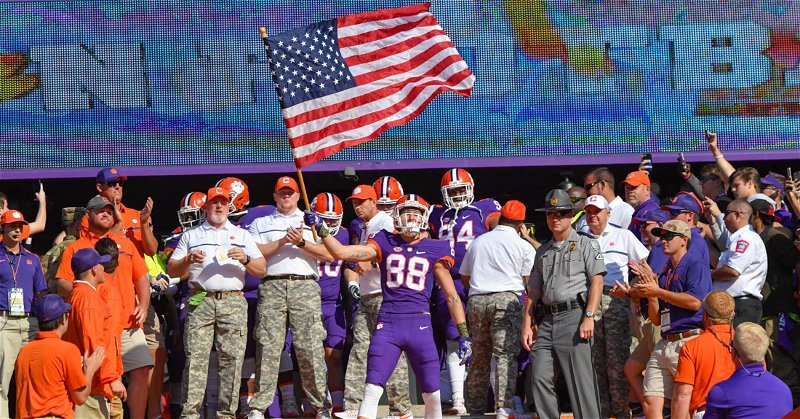 Clemson's Military Appreciation Day in 2016