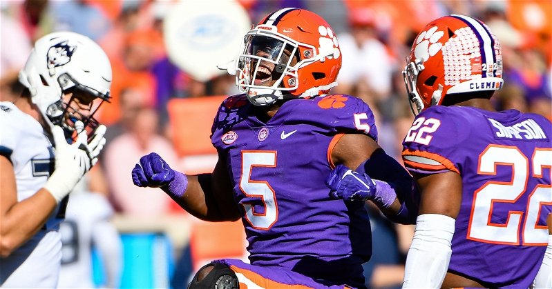 Clemson racked up six sacks in the 44-7 win on Saturday. 