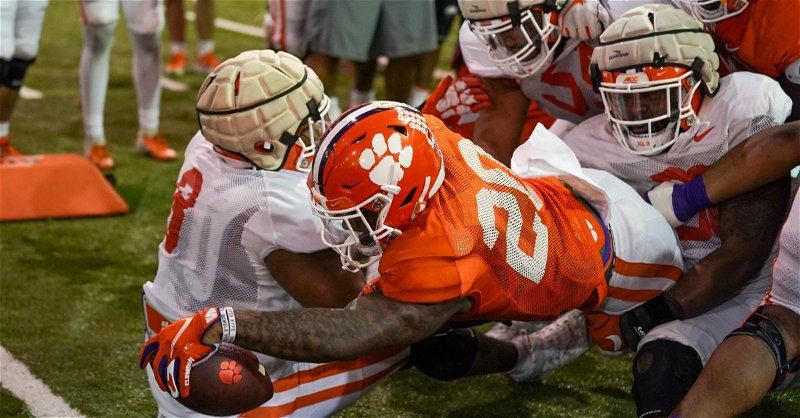 Swinney likes his freshmen as Tigers get physical at practice