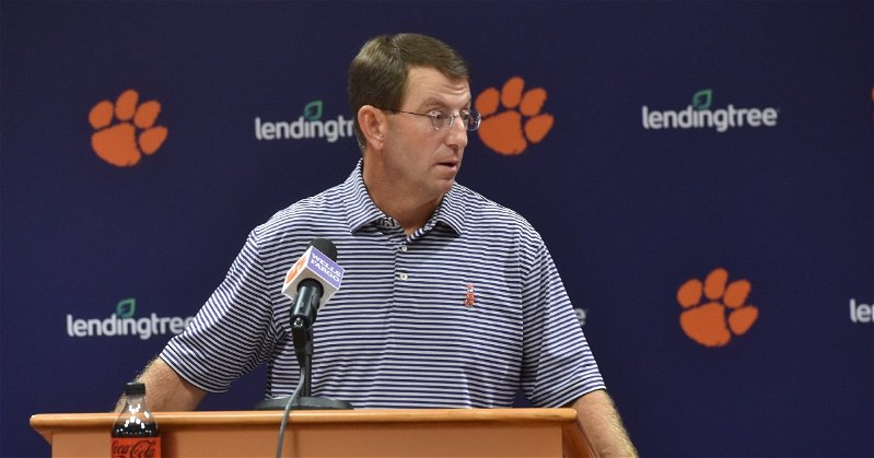 Swinney not looking for anyone's advice, says his team will respond to adversity