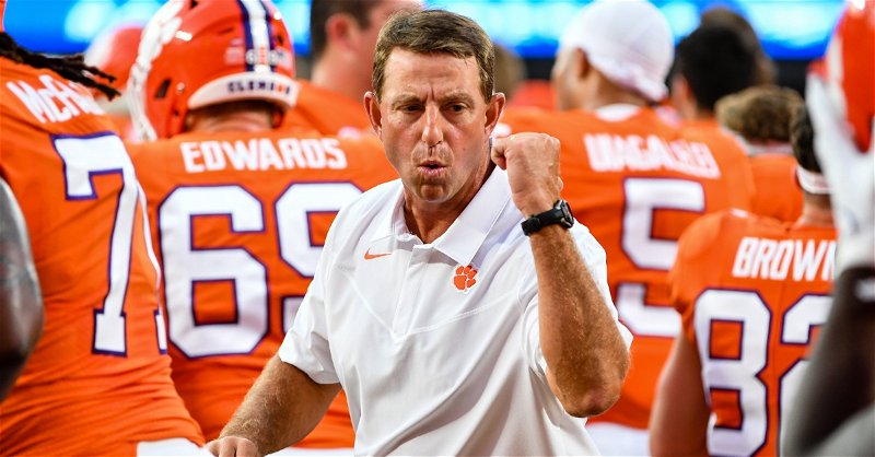 Swinney says it's a compliment to his past teams that there is a fuss whenever they lose.