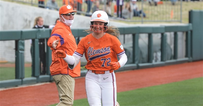 Cagle starred at the plate and in the circle. (Clemson athletics photo)
