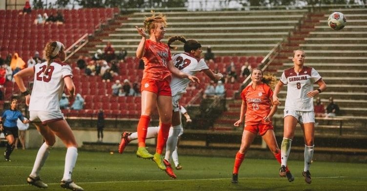 Clemson scored two second half goals to take the win. (Clemson athletics photo)