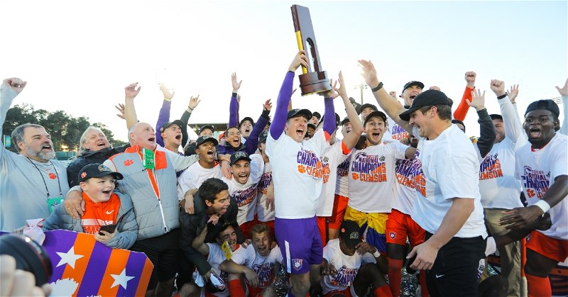 December's men's soccer national title boosted Clemson's standing in the Directors' Cup (Dawson Powers photo).