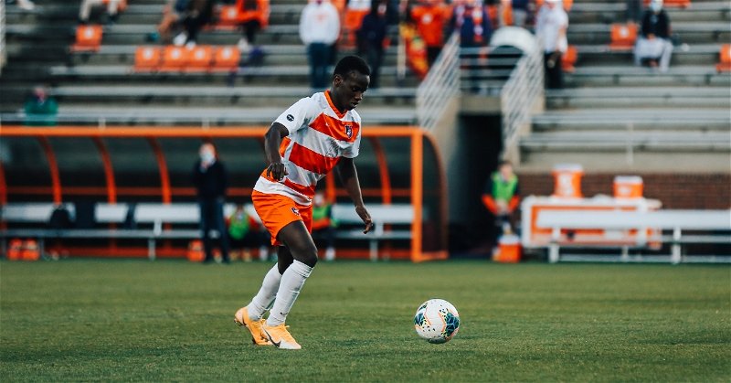 Sylla scored his first career goal in the 107th minute to get the win. (File phote per Clemson athletics)