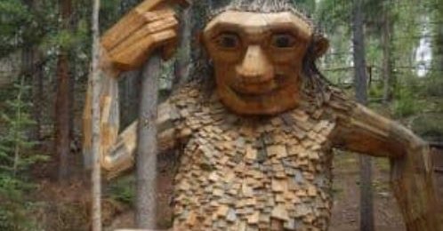This is the “The Breckenridge Troll” in Colorado