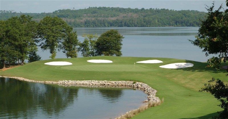The 'Tiger Paw' hole on The Walker Course (Credit: Clemson)