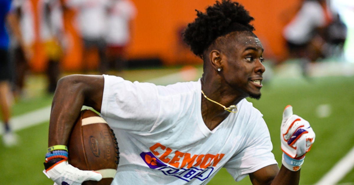 Talented receiver earns offer from Dabo Swinney in front of staff and ...