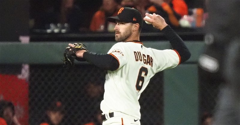 Steven Duggar is switching leagues in hopes of a return to the MLB level this season. (Photo: Kelley Cox / USATODAY)