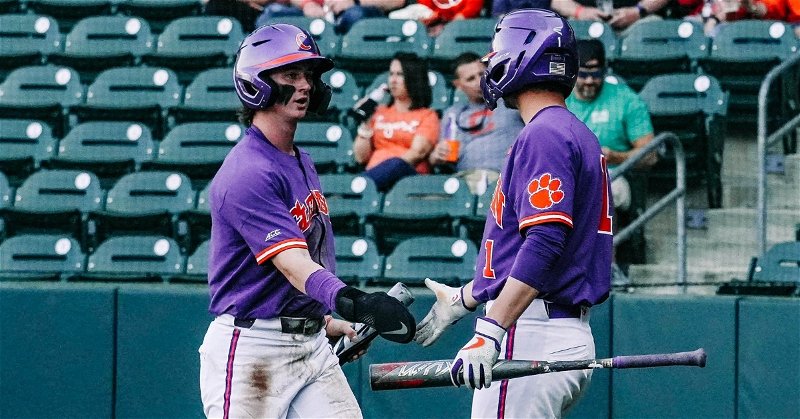 It was a big night for the Tiger bats. (Clemson baseball Twitter photo)