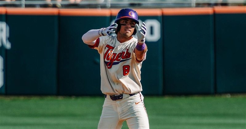 Blake Wright scored two runs and drove two in on the night. (Clemson baseball Twitter photo)