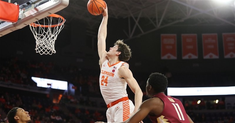 Hall's energy drives Clemson late in big win over Florida State