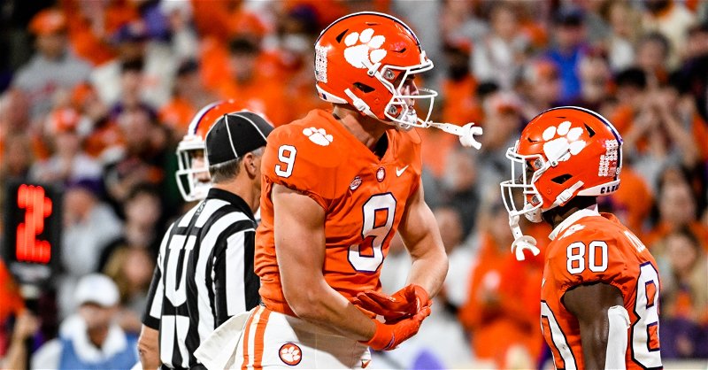 The tight ends are once again a big part of the Clemson pass offense