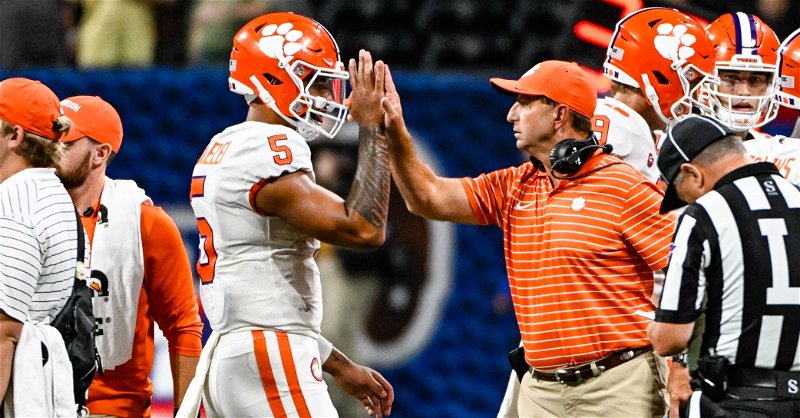 Clemson coach Dabo Swinney is seeing exactly what he wanted to see from DJ Uiagalelei in Oregon.