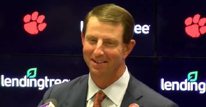 Clemson coach Dabo Swinney and the Tigers won a 37th-consecutive home game on Saturday.