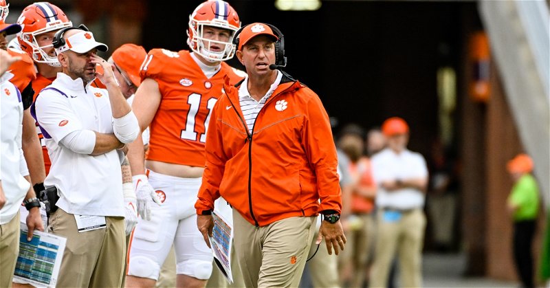 Clemson coach Dabo Swinney didn't appreciate how a caller painted his program in his call-in show.