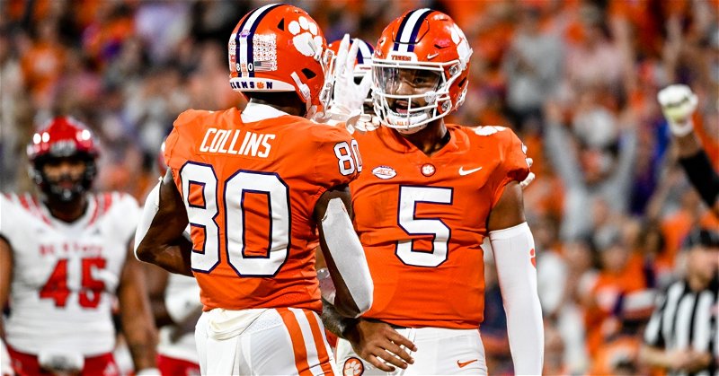 DJ Uiagalelei and Beaux Collins hooked up to move the chains with a 14-yard connection in the game.