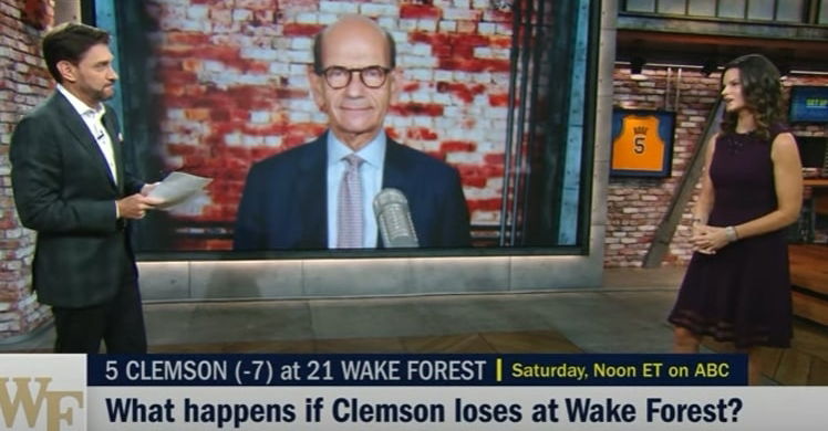 ESPN's Paul Finebaum, Heather Dinich Debate Clemson As Playoff Team ...