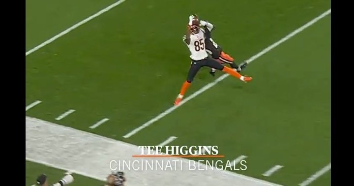 Tee Higgins had posted a nice catch on Monday. 