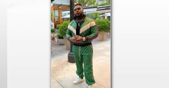 Grady Jarrett was refused service by an Atlanta-area restaurant for wearing this outfit in.