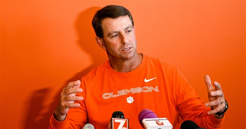 Clemson coach Dabo Swinney sees a league of just Power schools coming in the future. 