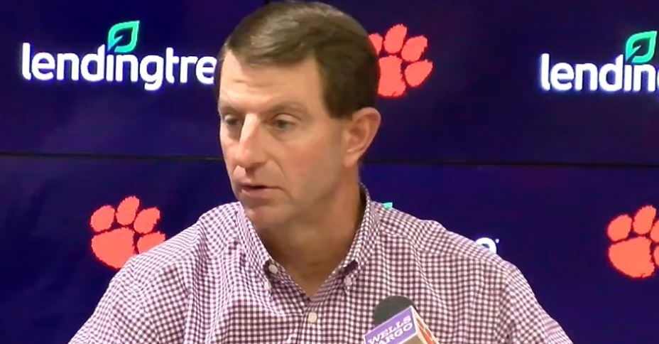 WATCH: Dabo Swinney On ND Loss, Previews Matchup With Louisville | TigerNet