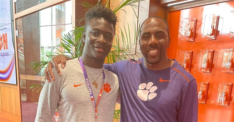 Gideon Davidson has been a regular visitor to Clemson and he officially has a Clemson offer now.