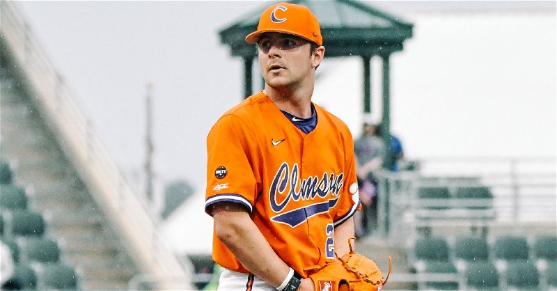 Ryan Ammons went five innings for a no decision on Friday before play resumed Saturday. (Clemson athletics photo)