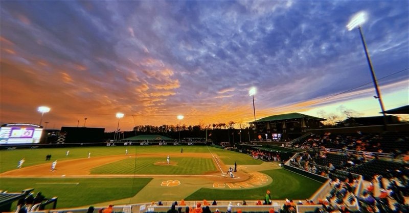 Clemson's bats powered a split of the doubleheader in the evening hours at Doug Kingsmore Stadium on Saturday. (Clemson athletics photo)