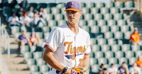 Caden Grice is announced in the starting rotation before the weekend for the first time this season. (Clemson athletics photo)