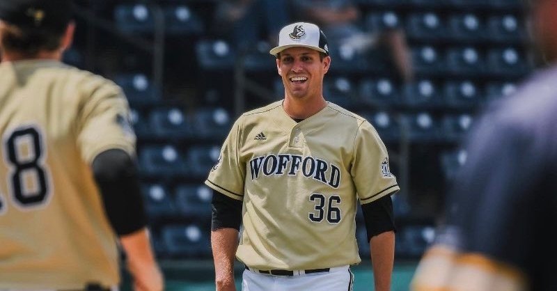 Wofford two-year starting pitcher Matthew Marchal announced a commitment to Clemson (Photo per Twitter).