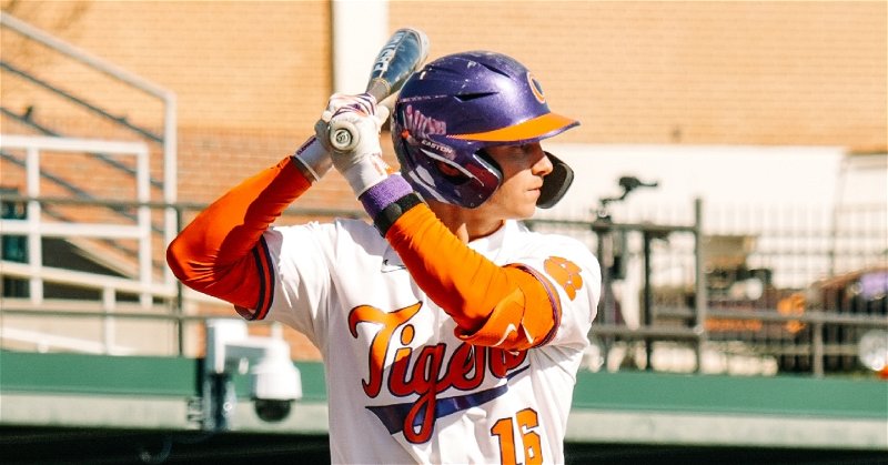 Will Taylor had a multi-hit day and drove in a run in the win. (Clemson athletics photo)