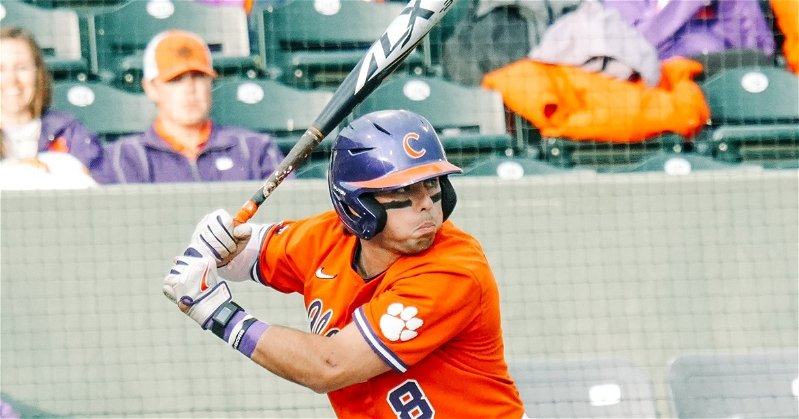 Blake Wright hit one of three home runs for the Tigers. (Clemson athletics photo)