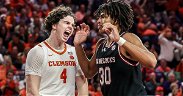 Wiggins' career-high, Schieffelin double-double lead Tigers past Gamecocks in rivalry game