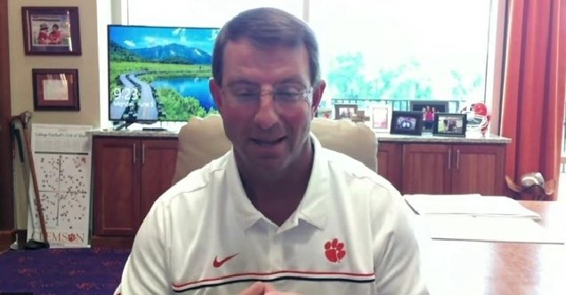 Clemson coach Dabo Swinney spent nearly an hour with former ESPN analyst David Pollack to talk about his story.