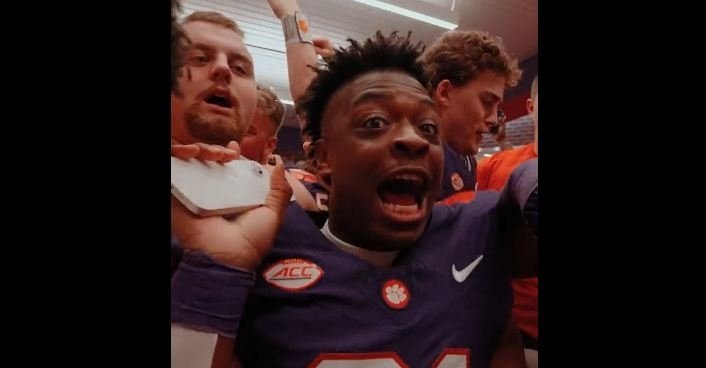 WATCH: Clemson dances in locker room after win over Georgia Tech