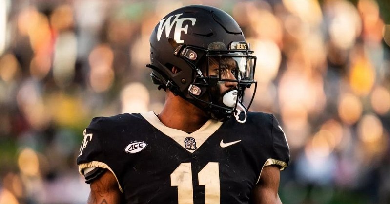 Donavon Greene scored two touchdowns versus Clemson last season, but he won't play the Tigers in October (Wake Forest photo).