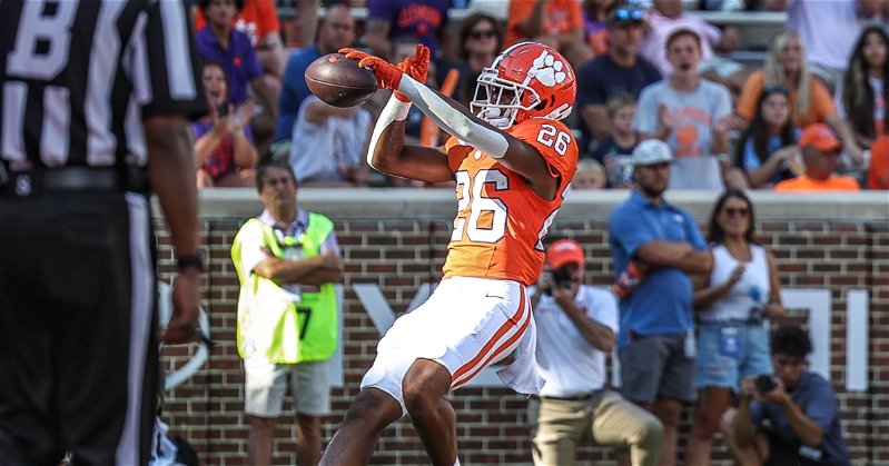 Jay Haynes found the end zone in his first playing time last week out of the Clemson backfield.