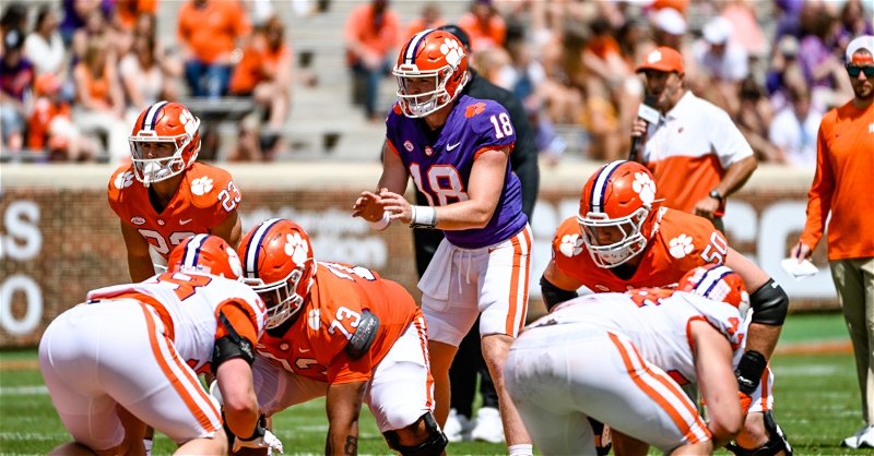 Clemson's backup quarterback from the 2023 season, Hunter Helms, is moving on from the program.