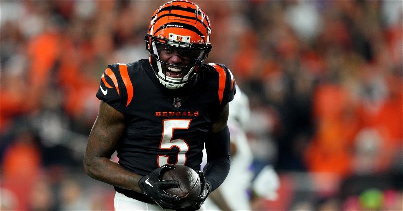 Tee Higgins has been held back by injuries in Cincinnati this year, but he looks to have his NFL resume do the talking when it comes to a next contract. (Photo: Kareem Elgazzar / USATODAY)