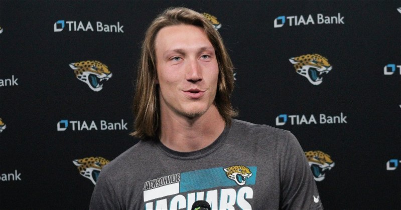 Trevor Lawrence responded to a low ranking of him by saying that games aren't played on paper. (Photo: Justin Lewis / USATODAY)