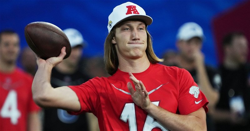 Trevor Lawrence is ranked the No. 8 QB in the NFL by CBS Sports. (USAT/Kirby Lee)