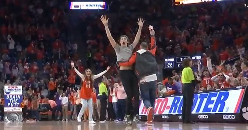 WATCH: Clemson student nails epic putt for $10K