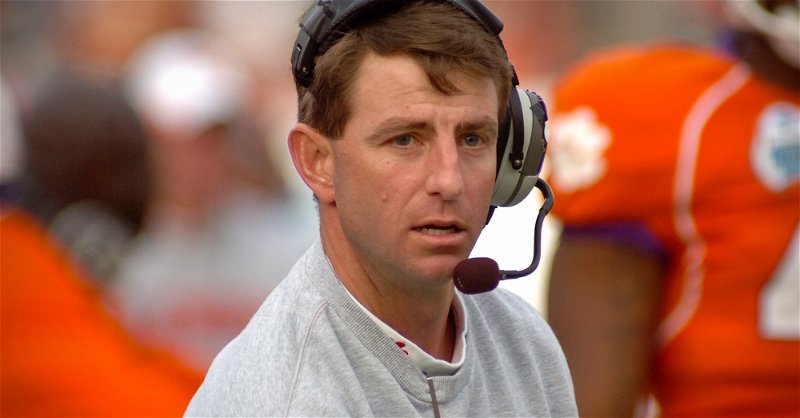 Dabo Swinney clinched the Clemson head coaching job with a 31-14 home win over South Carolina in 2008.