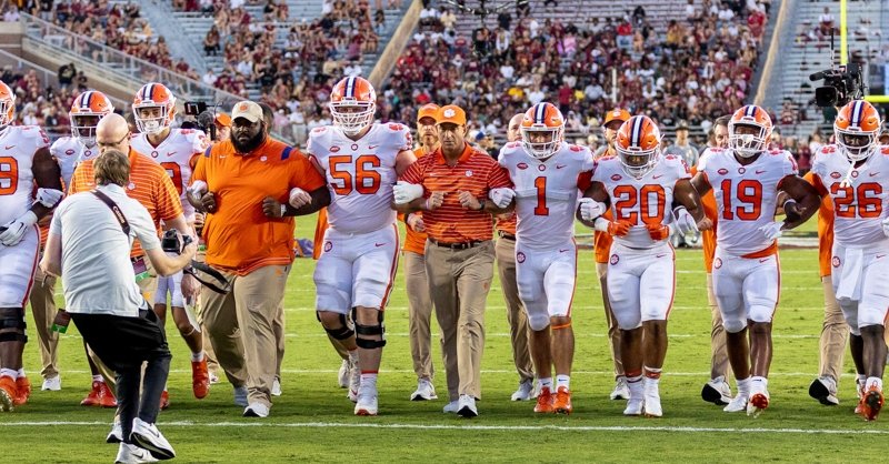 Clemson hosts Florida State this year, which is seen as a top 10 team by both outlets.