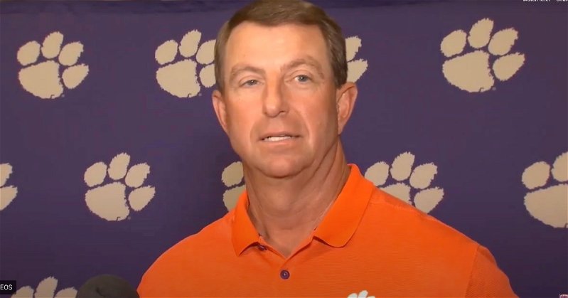 WATCH: Dabo Swinney, Brad Brownell at Greenville Prowl and Growl