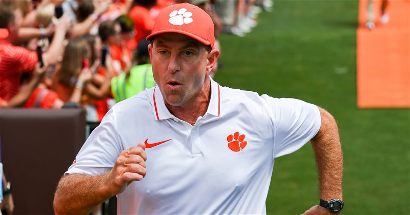 Clemson coach Dabo Swinney could show the ACCN crew how to run down The Hill. 