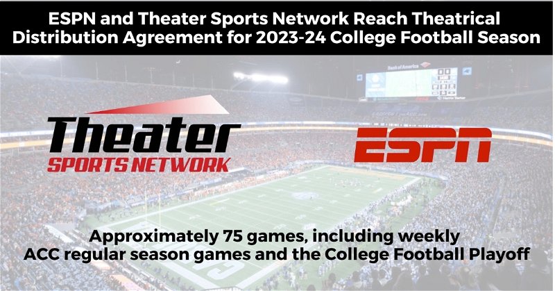 ESPN announces agreement to show ACC Regular Season, Playoff Games in theaters